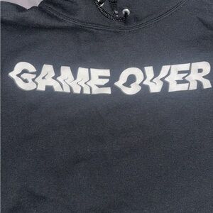 Black 'Game Over' Hoodie